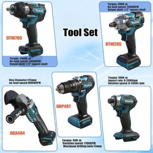 Vente directe d'usine, ensemble d'outils électriques portables <span class=keywords><strong>Makita</strong></span> 9-en-1, adapté à la réparation automobile, au bâtiment et au travail du bois. - Product Image 2