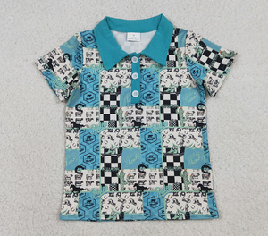 Camisa Vaquera a Cuadros para Niños, Ropa Occidental para Bebés, Estilo Rodeo, para Hermanos - Product Image 3