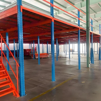 Plateforme industrielle en acier de 1000 kg/m² – Plateforme de stockage surélevée multi-niveaux pour l'entreposage de pièces en atelier de fabrication