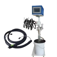 Système de collage à froid à double buse pour boîtes en carton ondulé, applicateur de colle, machine plieuse électrique, système de pulvérisation de colle à froid