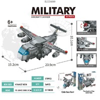 Combat bataille avion hélicoptère série modèle jouets porte-avions Mini Micro blocs de construction ensembles décoration briques éducatives