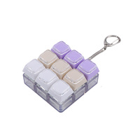 Porte-clés 9 touches avec interrupteurs mécaniques pour clavier, pendentif anti-stress, testeur de commutateurs, pour soulager le stress