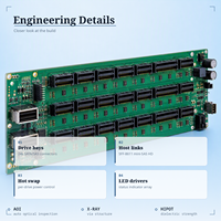 Fabricant de cartes PCB pour serveurs de stockage - Service de fabrication de cartes multicouches haute fréquence personnalisées avec contrôle d'impédance ENIG