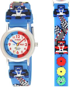 Ravel นาฬิกาอัลลอยลา<span class=keywords><strong>ย</strong></span>การ์ตูนสำหรับเด็ก, นาฬิกาควอตซ์เคลื่อนไหวแบบแอนะล็อกกระจกหน้าปัดแบตเตอรี่1ปีความหนา10มม. - Product Image 6