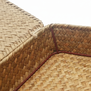 กล่องเก็บเครื่องสำอางในครัวเรือนสีธรรมชาติหญ้าทะเลสไตล์คลาสสิกกันน้ำทำความสะอาดง่ายเป็นมิตรกับสิ่งแวดล้อม - Product Image 1