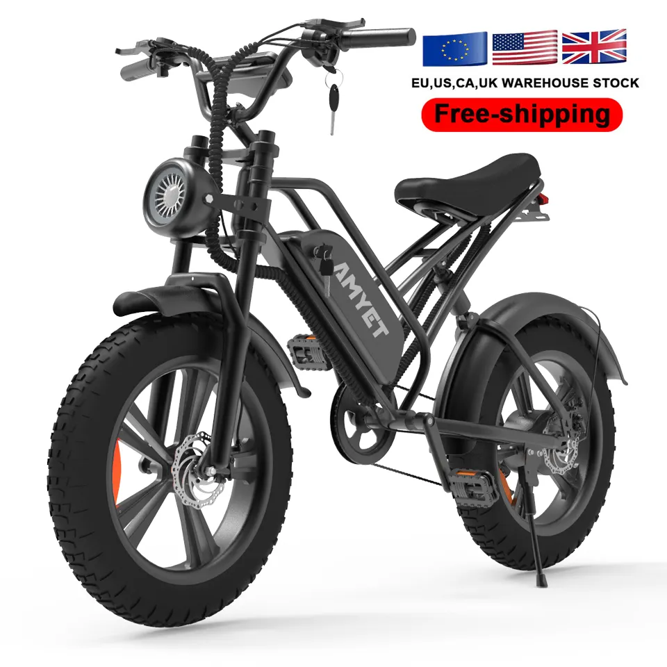 USA CA NJ warehouse 48v 15ah電動自転車 (750W 1000Wモーター付き) 新しいeバイク自転車電動バイクファットタイヤ電動自転車