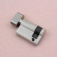 Noyau de serrure à demi-cylindre de 45mm tout en cuivre de norme européenne avec poignée torsadée et demi-noyau de serrure en cuivre