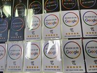 Tarjeta NFC Personalizada para Reseñas de Google, Aumenta las Reseñas a 5 Estrellas, Código QR Inteligente, Soporte para Redes Sociales y Negocios