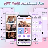 Ferngesteuerter Vibrator mit App-Steuerung, Einsetzbarer Stoßvibrator, Leistungsstarkes Vibrations-Ei, Masturbator, Erwachsenen-Sexspielzeug