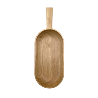Plateau à snack, pain, sushi, fruits, nourriture, ovale, long, en bois, plateaux de service en bois, plateau en bois
