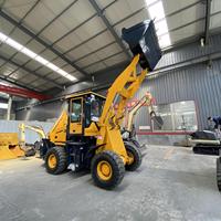 2.5 Ton EPA Engine Backhoe Loader 4x4 Wheel Loader 75 kW Hidrolik KYB 1 Tahun Mesin Konstruksi Efisiensi Tinggi AWT388