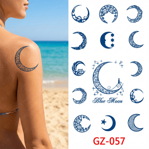 <span class=keywords><strong>Tatouage</strong></span> temporaire longue durée à base de jus végétal, respectueux de la peau, petits autocollants minimalistes pour doigts, décoration quotidienne pour filles - Product Image 1