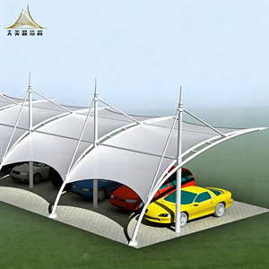 <span class=keywords><strong>Kit</strong></span> de carport <span class=keywords><strong>en</strong></span> acier avec membrane PTFE PVDF de luxe, moderne, imperméable, personnalisé, pour extérieur, durée de vie de 15 ans, résistant aux UV - Product Image 1