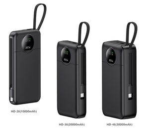 Banques d'Énergie à Faible Coût 3 Batteries Externes Recharge Rapide Powerbank 10000mAh 20000mAh Avec USB Type C - Product Image 1