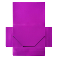 Boîte d'organisation de dossier de documents A4 en plastique personnalisé avec corde élastique Durable pratique pour le classement des ZM-EB002 Zhanma