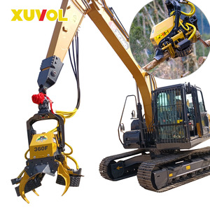 Tête d'Abattage Forestière XUVOL XVF-360 <span class=keywords><strong>pour</strong></span> <span class=keywords><strong>Mini</strong></span>-<span class=keywords><strong>Pelle</strong></span> avec <span class=keywords><strong>Grappin</strong></span>-Scie <span class=keywords><strong>pour</strong></span> l'Exploitation Forestière et le Débitage de Bois - Product Image 5