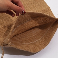 Bijoux réutilisables Savon Chanvre Toile de Jute Lin Jute Bracelet Pochette Personnaliser Petits Sacs à Cordon de Jute