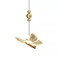 Lampes suspendues papillon LED de luxe JACKSUN, lampes suspendues modernes en acrylique, petite lampe suspendue pour chambre à coucher, lampe de chevet, lampe suspendue d'intérieur