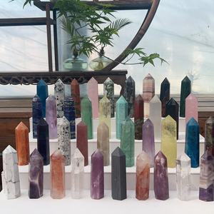 <span class=keywords><strong>Torres</strong></span> de cuarzo de cristal curativo puntos de material de cristal mixto de alta calidad natural al por mayor para decoración Fengshui - Product Image 2