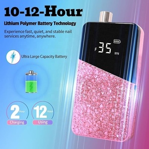 Lima de Uñas Profesional Portátil de 35000 RPM, Lima de Uñas Eléctrica Recargable Inalámbrica para Uñas Acrílicas de Gel, Manicura, Pedicura y Pulido - Product Image 5