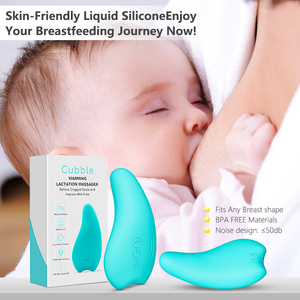 Masseur vibrant chauffant en silicone pour l'<span class=keywords><strong>allaitement</strong></span>, améliore le flux de lait, soulage l'engorgement, étanche, pour le soin des seins - Product Image 6