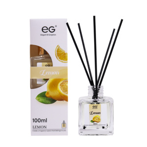 Deodorante <span class=keywords><strong>per</strong></span> <span class=keywords><strong>Ambienti</strong></span> Fatto a Mano Senza Alcool con Profumo di Rosa, Ecologico, Fragranza <span class=keywords><strong>per</strong></span> la Casa con <span class=keywords><strong>Bastoncini</strong></span> in Rattan - Product Image 2