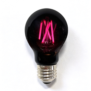 Светодиодная лампа <span class=keywords><strong>LED</strong></span> <span class=keywords><strong>BLB</strong></span> A60/A19 4W с нитевидным свечением, черная, светло-синяя, для Хэллоуина и баров - Product Image 1