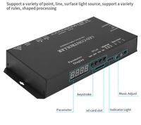T8K Music + Console DMX Contrôleur LED SPI adressable programmable WS2811 WS2812B WS2811 SK6812 Bande LED RGBW