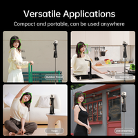 Support de Téléphone Rotatif à 360° avec Suivi Facial Automatique par IA, Stabilisateur Gimbal et Télécommande, Personnalisable