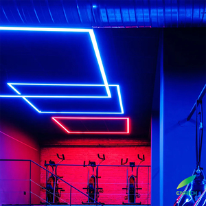 Nouvelle arrivée Lustre suspendu décoratif d'intérieur en aluminium 40W 4 pieds RVB LED lumière linéaire - Product Image 2