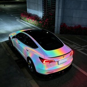 ฟิล์มหุ้มรถสีรุ้งสะท้อนแสงแบบปริซึมสีน้ำเงิน - Product Image 3