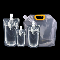 LT Eco Friendly Recyclable Flip Cap 30ml Café Transparent Pochettes en plastique transparent Stand up Spout Pouch Bag Packaging with Nozzle