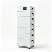 Système de stockage d'énergie domestique hybride empilable LiFePO4 288V 100Ah 28kWh compatible avec onduleur triphasé pour appareils électroménagers