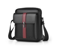 Tas Selempang Pria Bisnis Logo Dapat Disesuaikan, Kapasitas Besar, Tahan Air, Tahan Aus, Tas Crossbody untuk Pria