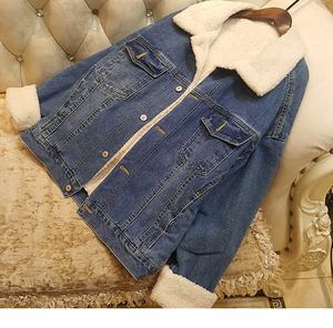 Veste en jean pour filles personnalisable, chaude pour l'hiver, veste en jean pour filles de 2 à 14 ans - Product Image 2