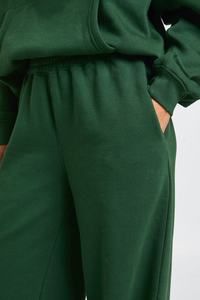 Ensemble 2 pièces pour femme, style hip-hop, grande taille, épaules tombantes, en molleton 100% coton, hiver, décontracté, confortable. - Product Image 6