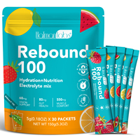 Hatmanlabs Poudre d'électrolytes sans sucre pour adultes, complément nutritionnel sportif quotidien, 5 minéraux, 11 vitamines, certifié HALAL, pour les muscles