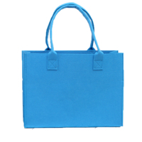 Nouveauté mode vente en gros bon marché tissu écologique logo personnalisé grande capacité sacs fourre-tout en feutre coloré sac fourre-tout en feutre