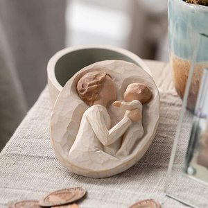 Maßgefertigte Keramik-Weidenbaum-Box zur Aufbewahrung von Babyhaar, Nabelschnur und Zähnen als Erinnerungsstück - Product Image 3