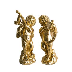 JY europeo retrò angelo scultura carina decorazione statua in resina soggiorno camera da letto ornamento piccolo angelo cupido - Product Image 4
