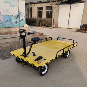 รถเข็นไฟฟ้าแบบพกพา,สินค้าหมุนเวียนสำหรับคลังสินค้ารถเข็นไฟฟ้ารถบรรทุกพื้นเรียบไร้เสียง - Product Image 5