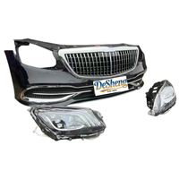 Suku Cadang Mobil Rekondisi untuk Mercedes-Maybach S400, S450, S500, W222, W223 Bagian Depan, Bumper Mobil, Grille, Lampu LED, Radiator, Fender
