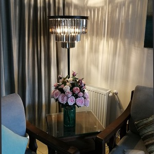 Thiết Kế Hiện Đại Trang Trí Góc Đứng Độc Đáo Khách Sạn Phòng Khách Sang Trọng Vàng Cổ Điển Thủy Tinh Pha Lê Led Đèn Sàn - Product Image 6