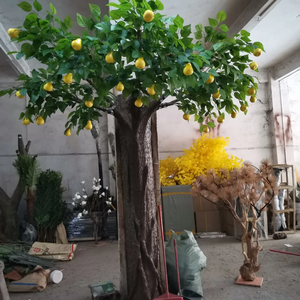 Limonero artificial personalizado de aspecto natural, árbol de limón falso <span class=keywords><strong>con</strong></span> fruta, árbol decorativo de fruta de alta simulación - Product Image 5