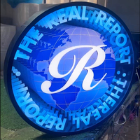 Meilcen - Letrero LED Personalizado con Espejo Infinito, Pantalla de Visualización, Soporte de Pared, Publicidad, Caja de Luz RGB, Gráficos, IP54, Edificios