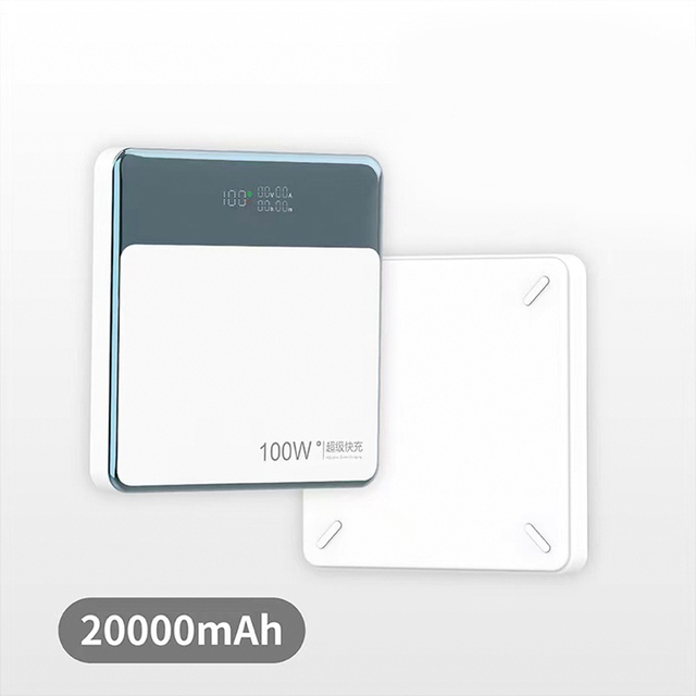 20000 Mah Large Capacity Portable 100W Charging Power Bank Digital Display Notebook PD Fast Charge Mobile Power Bank