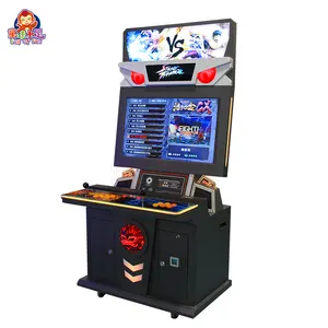 Mesin permainan Kotak pandora dioperasikan koin 2023 baru 32 "9D 3188 dalam 1 mesin game street fighter tekken arcade