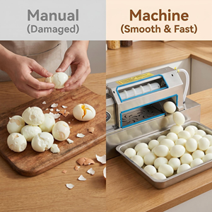 Mini Máquina Peladora de Huevos Cocidos, Material de Grado Alimenticio, Máquina Automática para Pelar Huevos para Uso Doméstico y en Restaurantes - Product Image 5