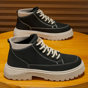 <span class=keywords><strong>Botas</strong></span> <span class=keywords><strong>DE</strong></span> TRABAJO Retro para exteriores con cordones <span class=keywords><strong>de</strong></span> estilo británico para <span class=keywords><strong>hombre</strong></span>, informales, versátiles para aumentar la altura, novedad <span class=keywords><strong>de</strong></span> otoño 2025 - Product Image 5