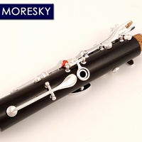 MORESKY Ebony Wood/Grenadilla Professional Clarinet Bb/sib Silver Plated 19 Keys Klarnet Brilliant